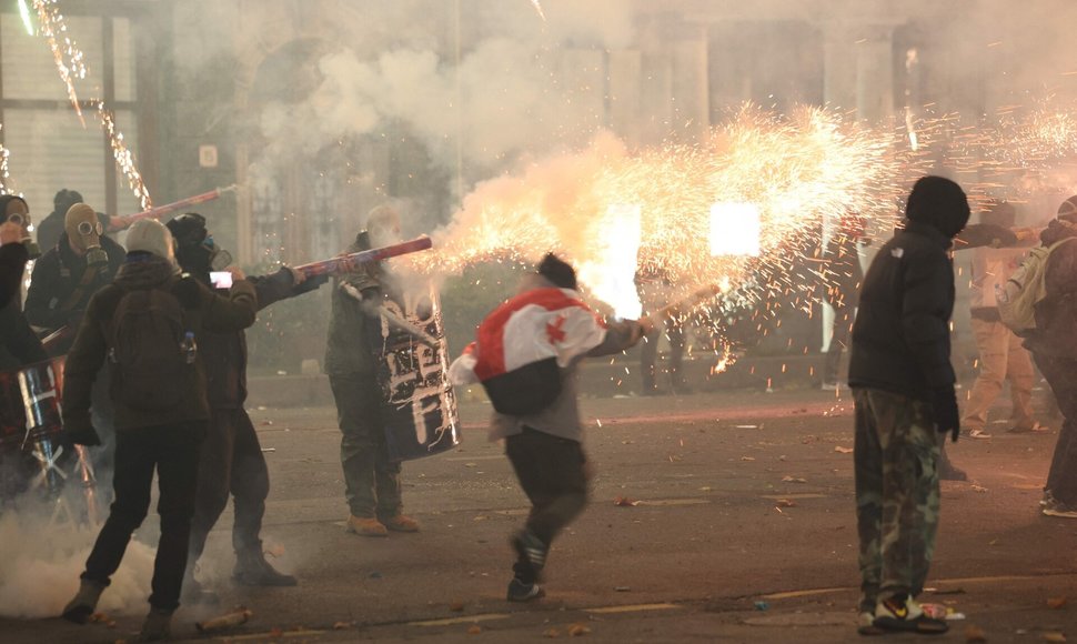 Protestai Sakartvele / GIORGI ARJEVANIDZE / AFP