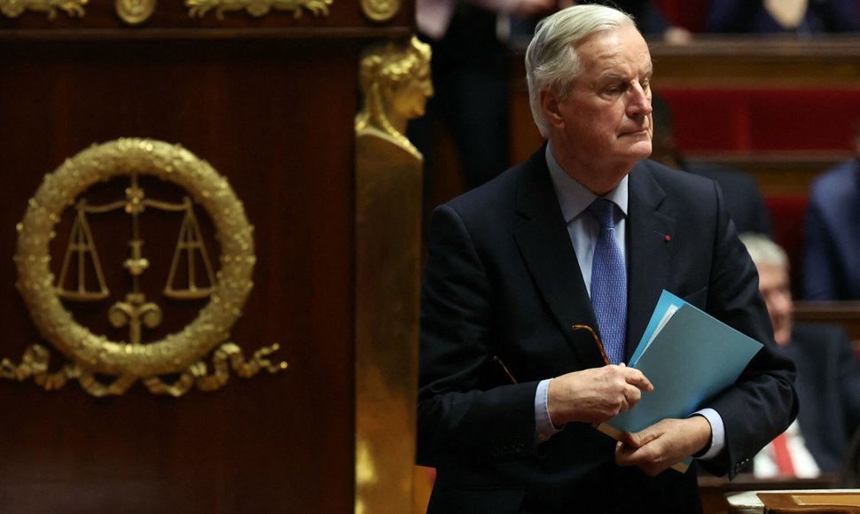 Prancūzijos ministras pirmininkas Michelis Barnier / ALAIN JOCARD / AFP