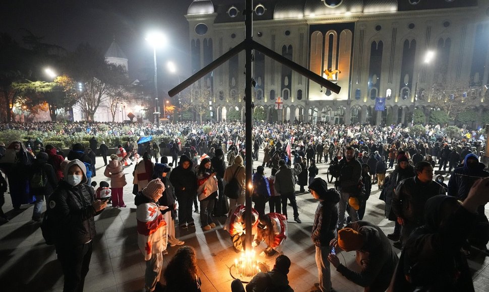 Protestai Sakartvele / Pavel Bednyakov / AP