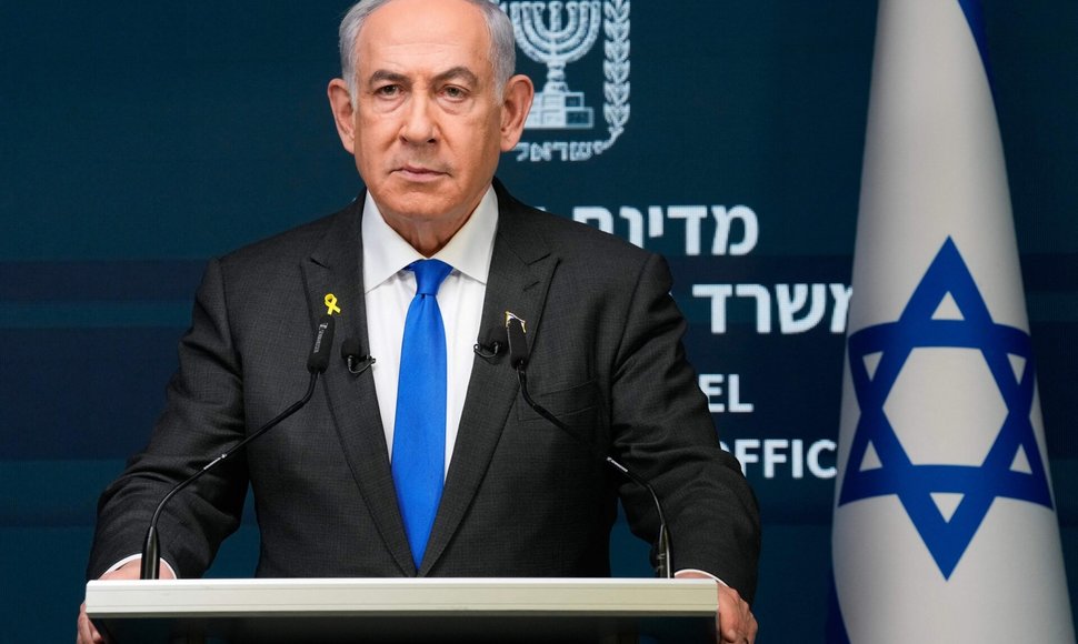 Izraelio ministras pirmininkas Benjaminas Netanyahu / OHAD ZWIGENBERG / AFP