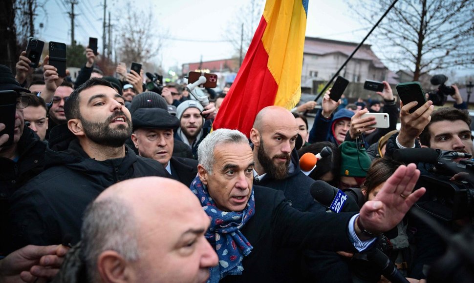 Calinas Georgescu proteste Rumunijoje / DANIEL MIHAILESCU / AFP