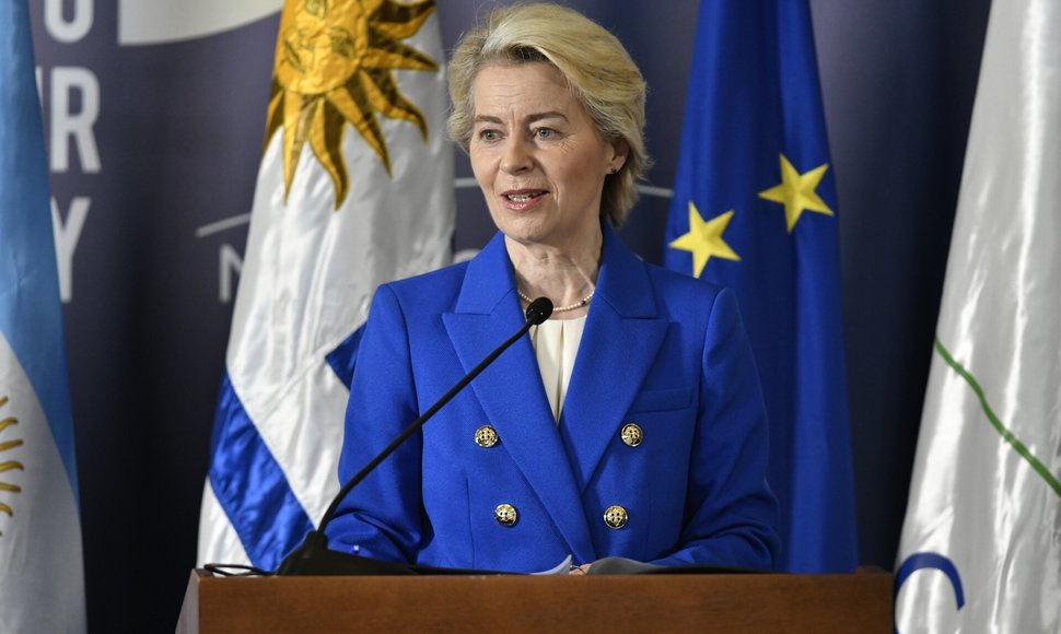 Europos Komisijos (EK) pirmininkė Ursula von der Leyen / Santiago Mazzarovich / dpa/picture-alliance