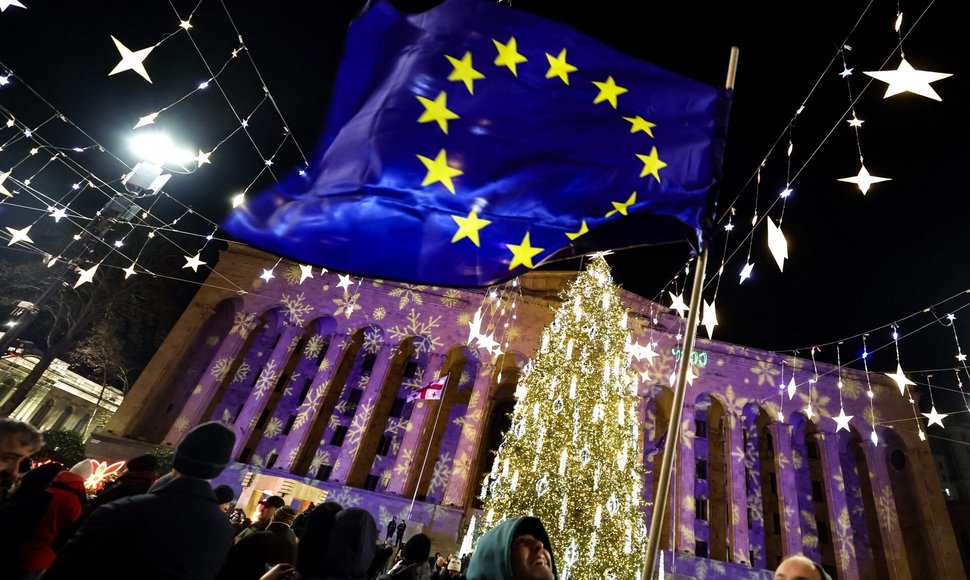 Protestai Sakartvele / GIORGI ARJEVANIDZE / AFP