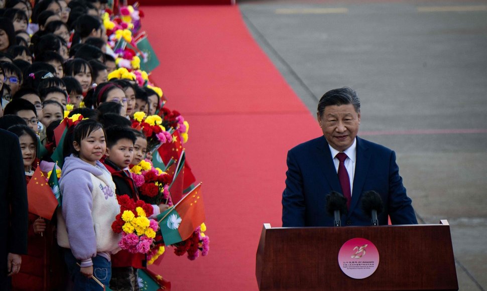 Xi Jinpingas Makao / EDUARDO LEAL / AFP