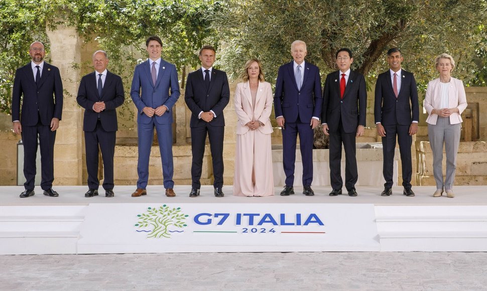 Didžiojo septyneto (G-7) lyderiai Italijoje / Sintesi/SIPA / Sintesi/SIPA