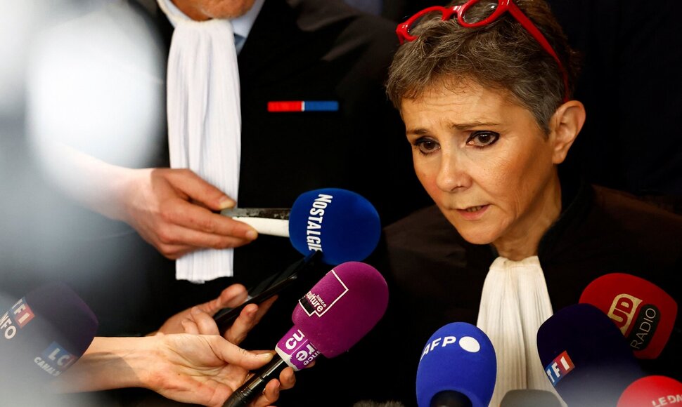 Dominique'o Pelicot advokatė Beatrice Zavarro / Manon Cruz / REUTERS