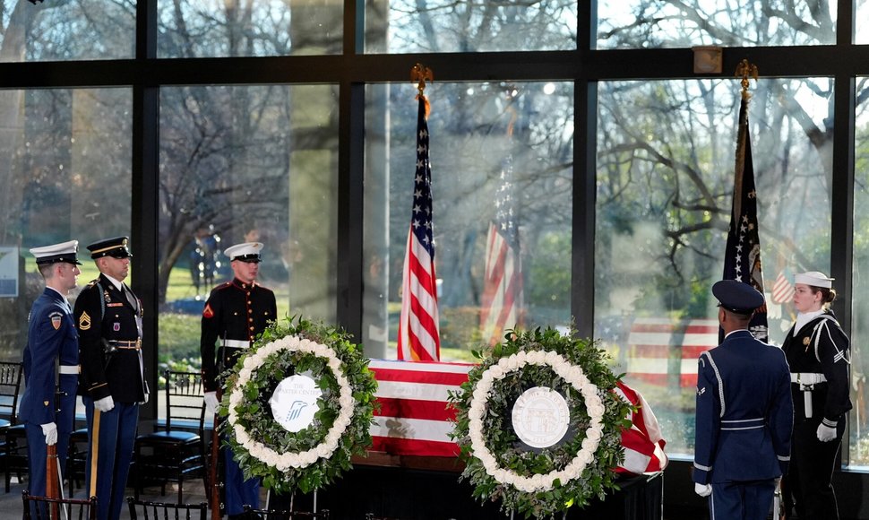 J. Carterio valstybinės laidotuvės / Alex Brandon / via REUTERS