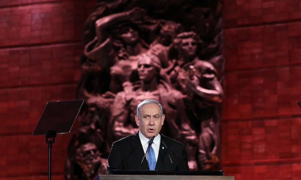 Izraelio ministras pirmininkas Benjaminas Netanyahu / POOL / REUTERS