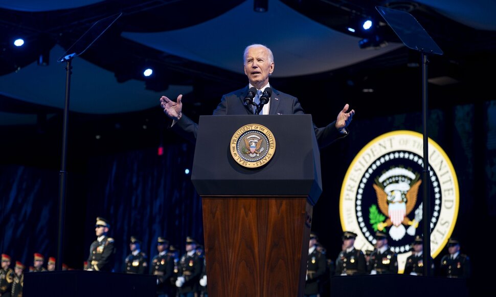 Kadenciją baigiantis JAV prezidentas Joe Bidenas / Bonnie Cash - Pool via CNP / picture alliance / Consolidated News Photos