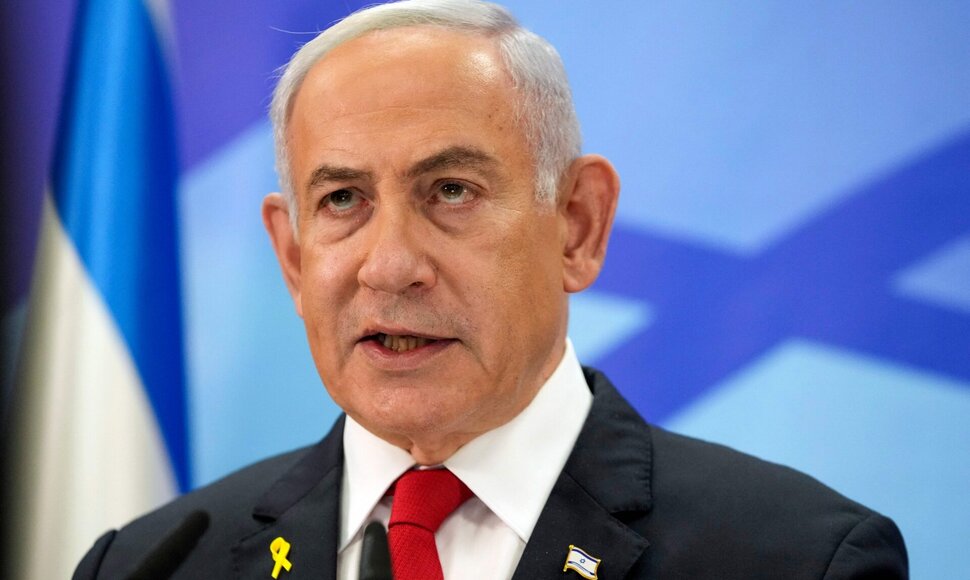 Izraelio ministras pirmininkas Benjaminas Netanyahu / MAYA ALLERUZZO / AFP