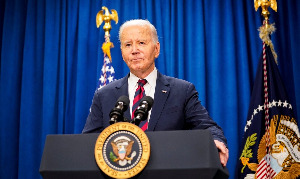 Kadenciją baigiantis JAV prezidentas Joe Bidenas / Nathan Howard / REUTERS