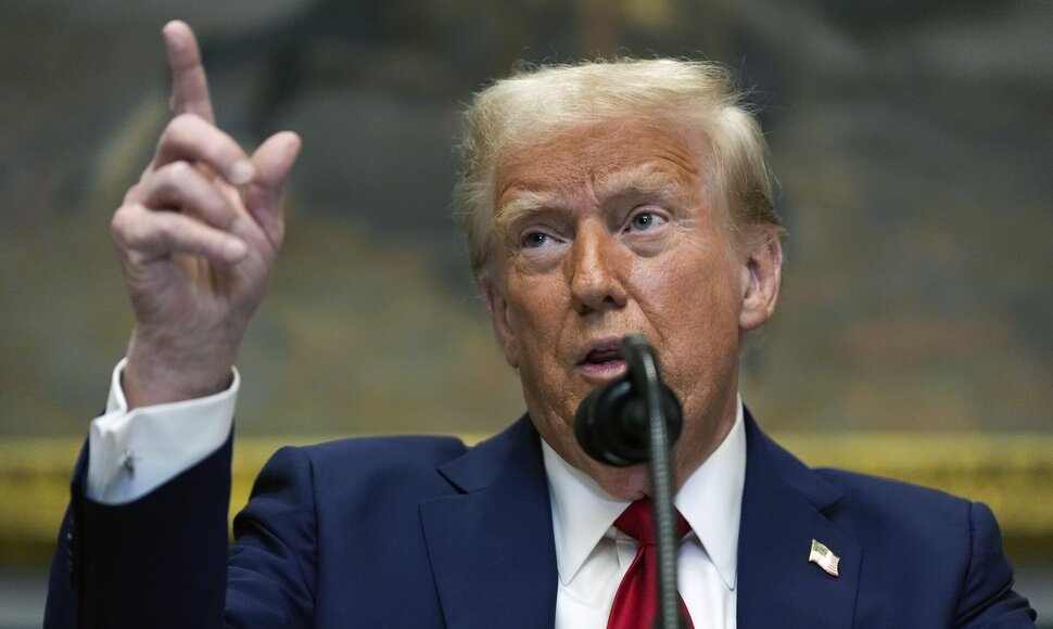 JAV Prezidentas Donaldas Trumpas / Julia Demaree Nikhinson / AP