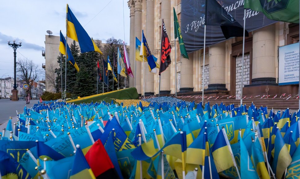 Memorialas kritusiems Ukrainos gynėjams / Jen Golbeck / ZUMAPRESS.com