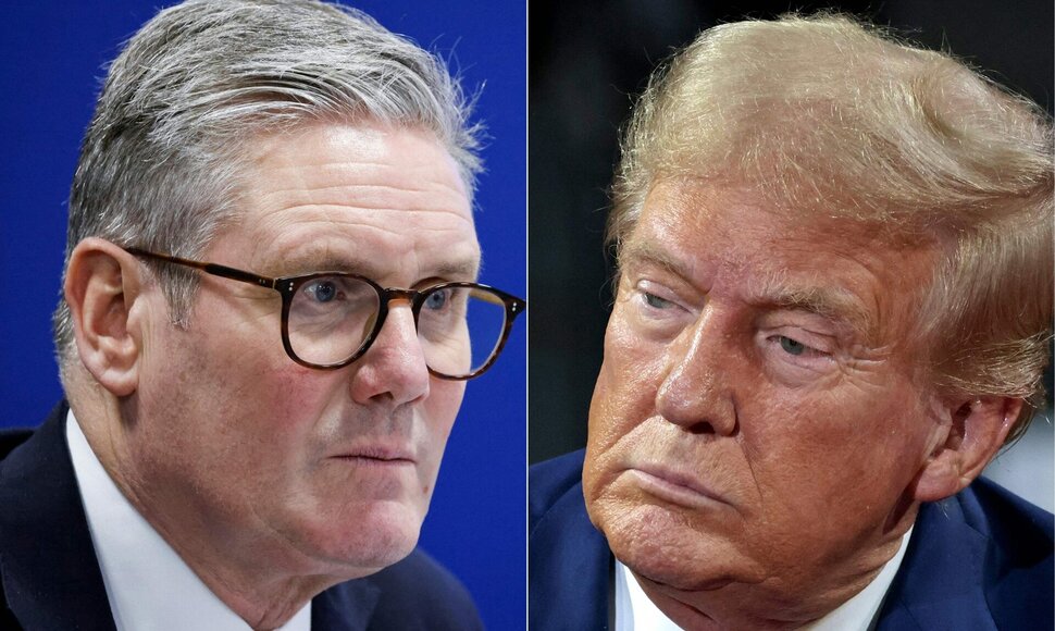 K. Starmeris ir D. Trumpas / LUDOVIC MARIN JEFF KOWALSKY / AFP