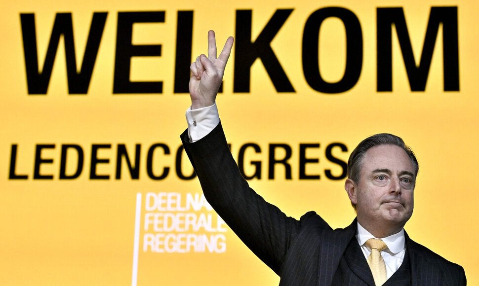 Flamandų konservatorių lyderis Bartas de Weveris / DIRK WAEM / AFP