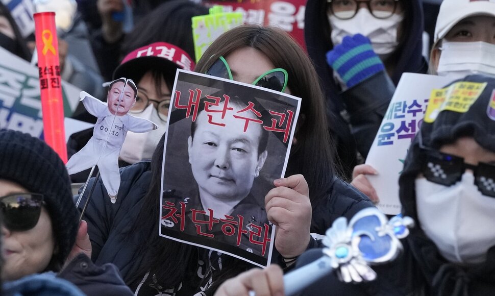 Protestas Pietų Korėjoje / Ahn Young-joon / AP