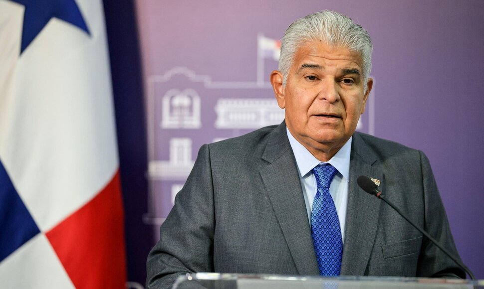 Panamos prezidentas Jose Raulis Mulino / Presidencia de Panama / via REUTERS