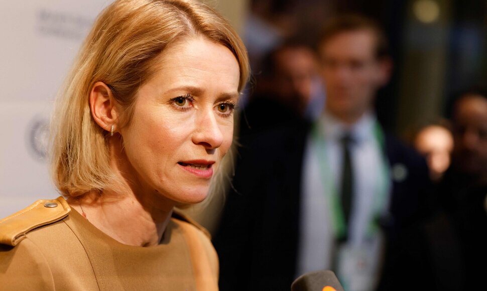 Europos Sąjungos (ES) diplomatijos vadovė Kaja Kallas / MICHAELA STACHE / AFP