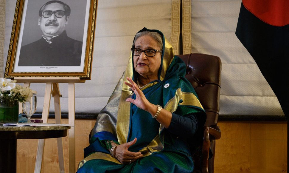 Sheikh Hasina / ED JONES / AFP