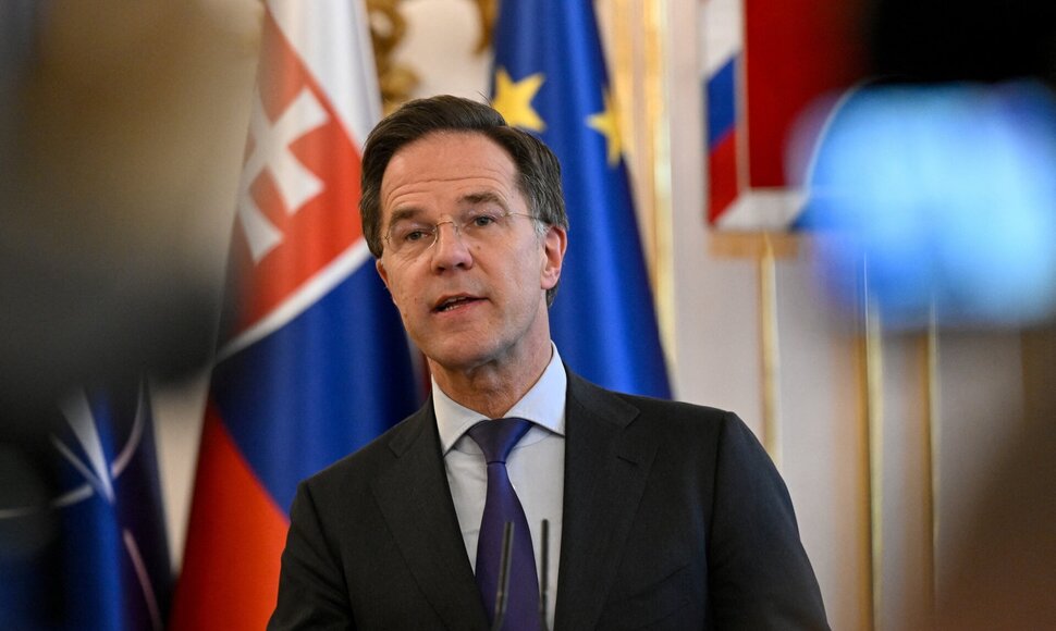 NATO vadovas Markas Rutte / Radovan Stoklasa / REUTERS