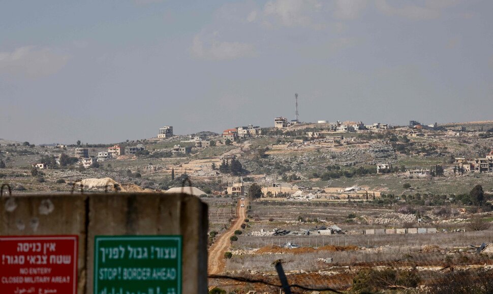Izraelio ir Libano pasienis / JALAA MAREY / AFP