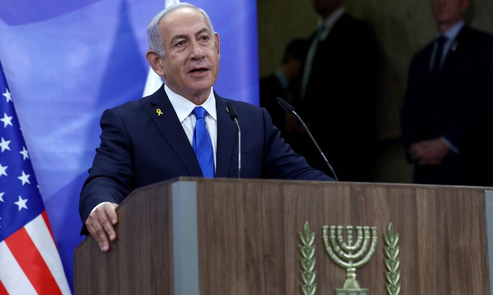 Benjaminas Netanyahu / EVELYN HOCKSTEIN / AFP