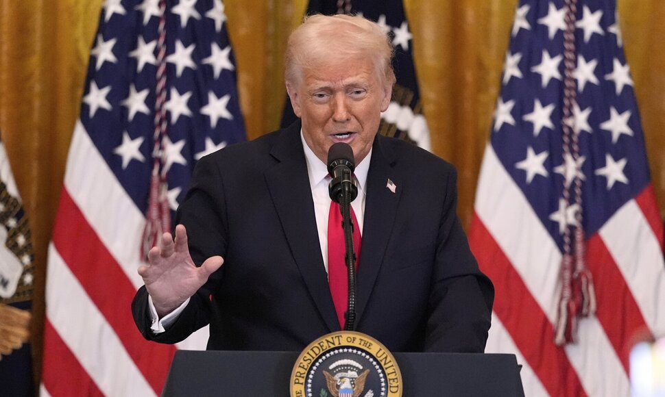 JAV prezidentas Donaldas Trumpas / Mark Schiefelbein / AP