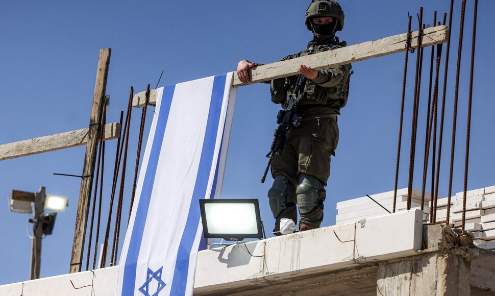 Izraelio kareivis Vakarų Krante / HAZEM BADER / AFP