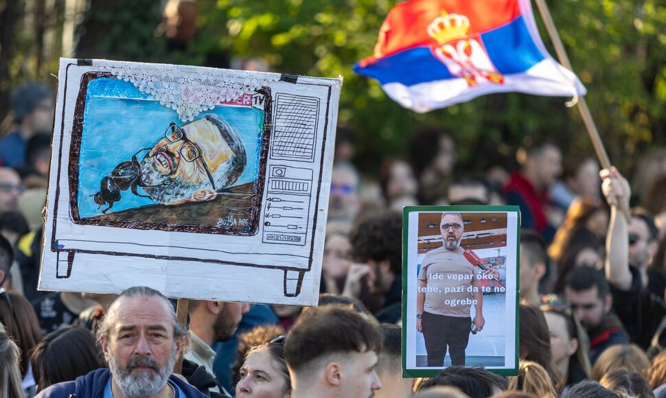 Protestai Serbijoje / SPASA DAKIC/SIPA / SPASA DAKIC/SIPA