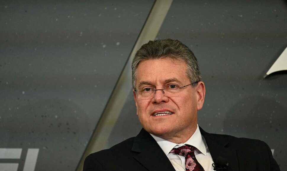 Maro&scaron;as &Scaron;efčovičius / JIM WATSON / AFP