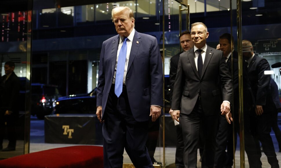 Donaldas Trumpas ir Andrzejus Duda / Stefan Jeremiah / AP