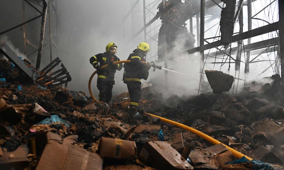 Atakos Charkive padariniai / SERGEY BOBOK / AFP