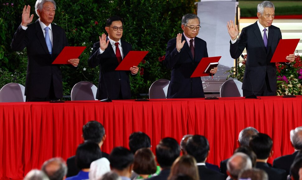 Singapūro ministrai / Edgar Su / REUTERS
