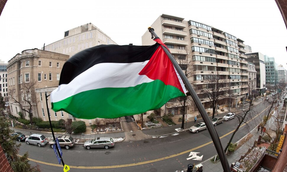 Palestiniečių vėliava / NICHOLAS KAMM / AFP