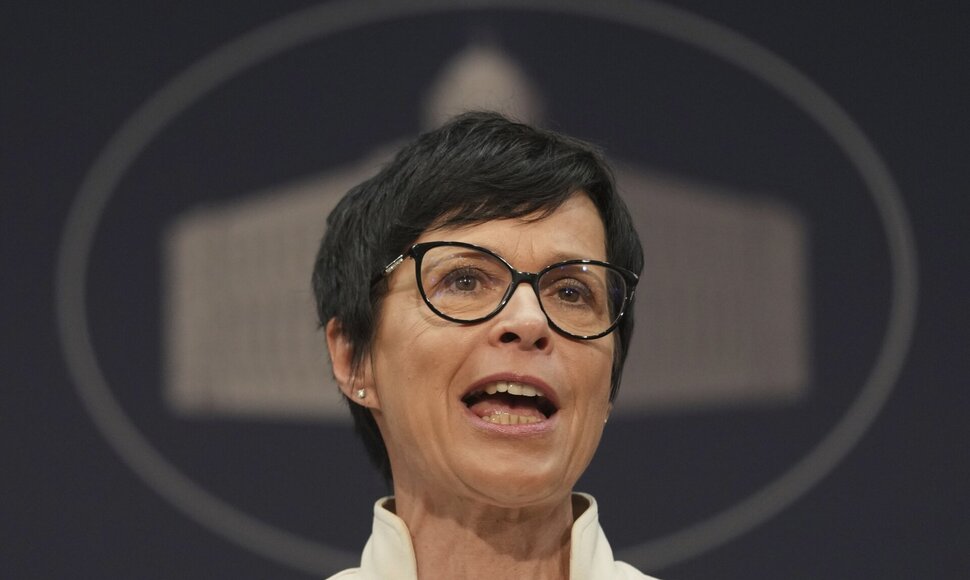 Europos Sąjungos (ES) plėtros komisarė Marta Kos / Darko Vojinovic / AP