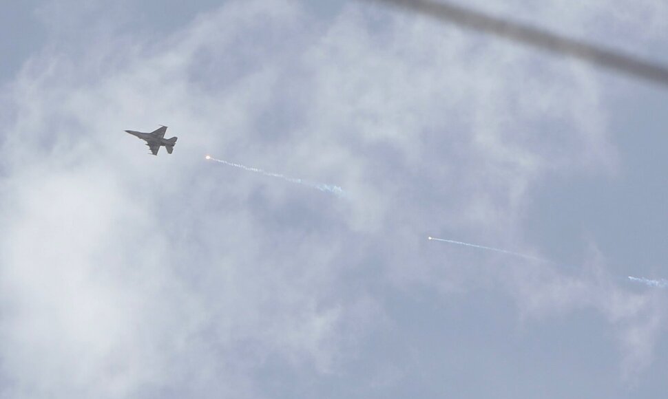 Izraelio naikintuvas / BAKR ALKASEM / AFP