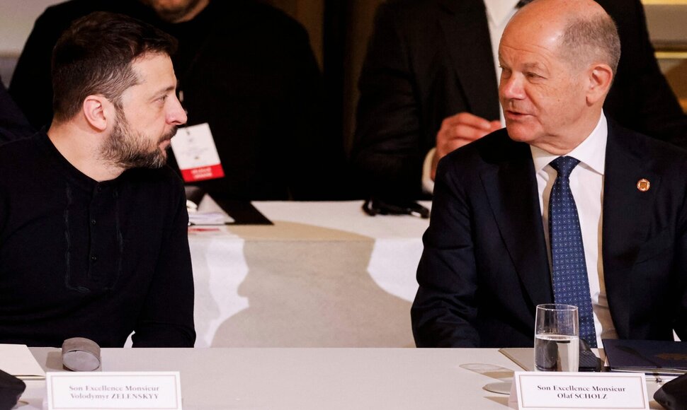 V. Zelenskis su O. Scholzu / LUDOVIC MARIN / AFP