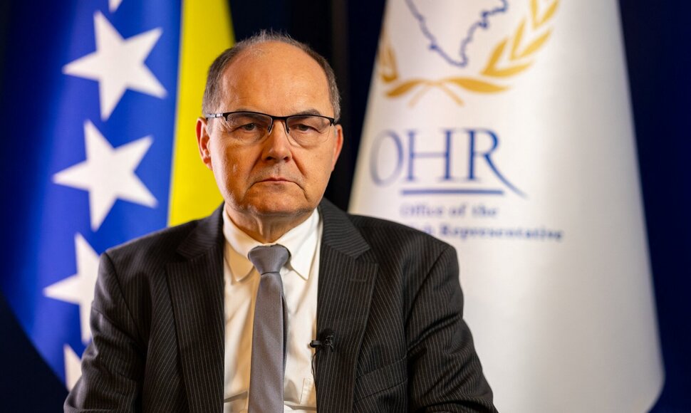 Vyriausiasis įgaliotinis Bosnijoje ir Hercegovinoje Christianas Schmidtas / ANTONIO BRONIC / REUTERS