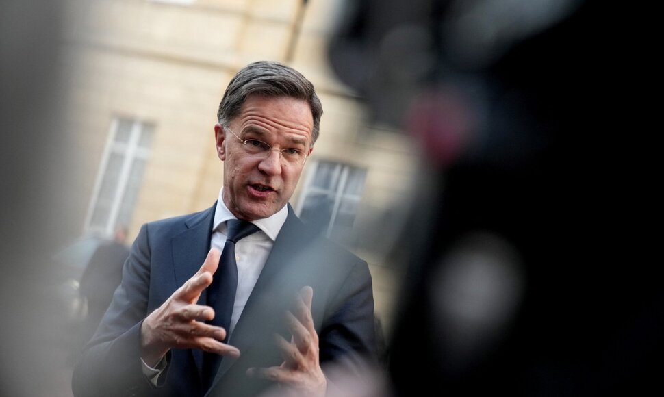 NATO generalinis sekretorius Markas Rutte / Christophe Ena / via REUTERS
