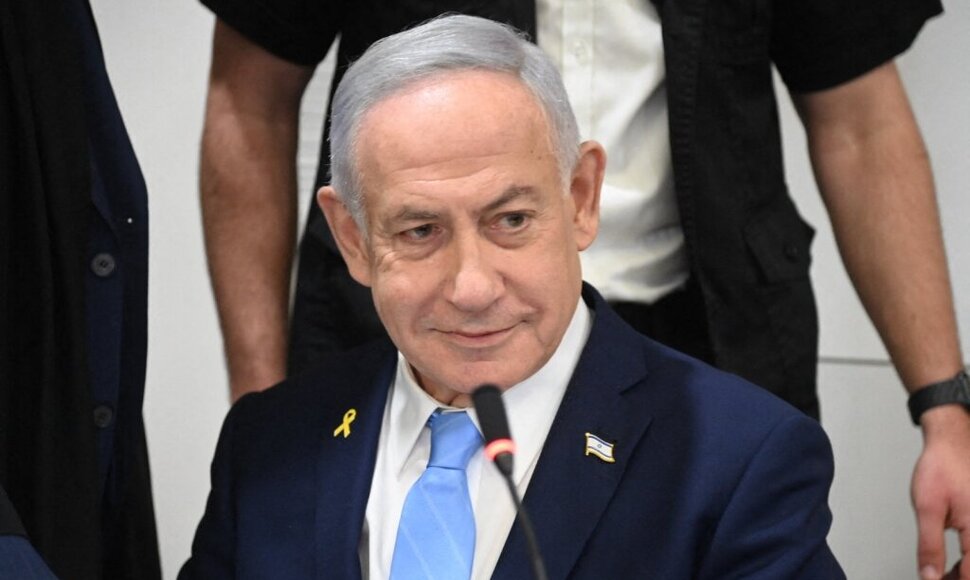 Izraelio ministras pirmininkas Benjaminas Netanyahu / YAIR SAGI / AFP
