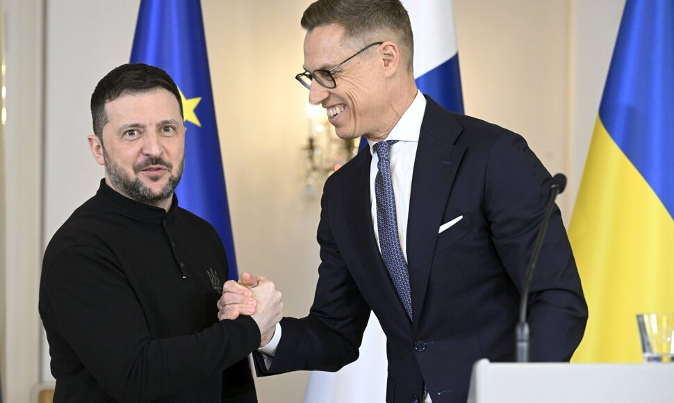 V. Zelenskis su A. Stubbu / Heikki Saukkomaa/LEHTIKUV/SIPA / Heikki Saukkomaa/LEHTIKUV/SIPA