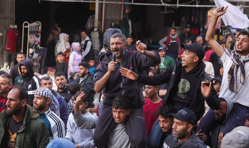 Palestiniečiai protestuoja / - / AFP