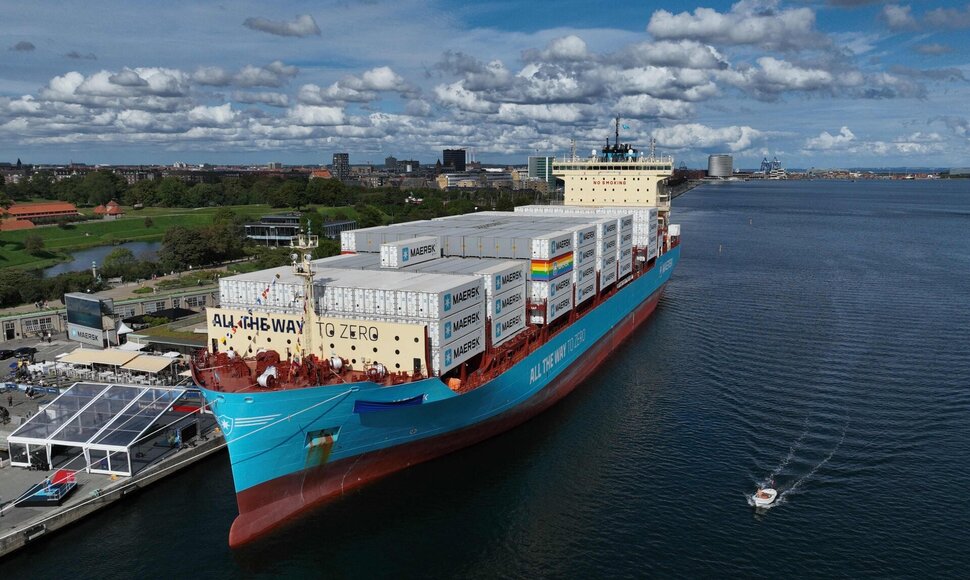 „Maersk“ krovininis laivas / SERGEI GAPON / AFP
