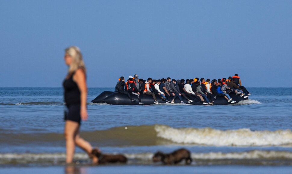 Migrantų valtelė  / SAMEER AL-DOUMY / AFP