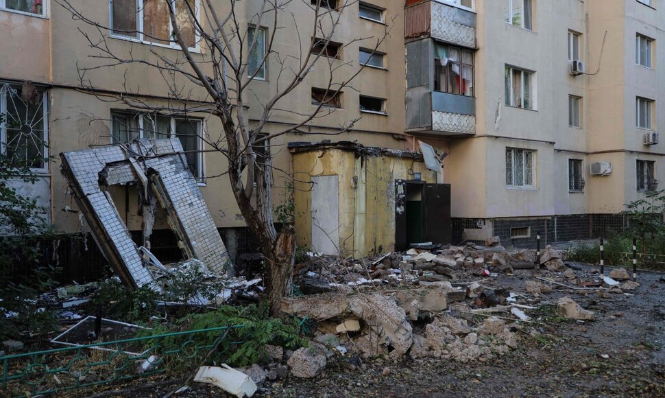 Rusų ataka Odesoje / OLEKSANDR GIMANOV / AFP
