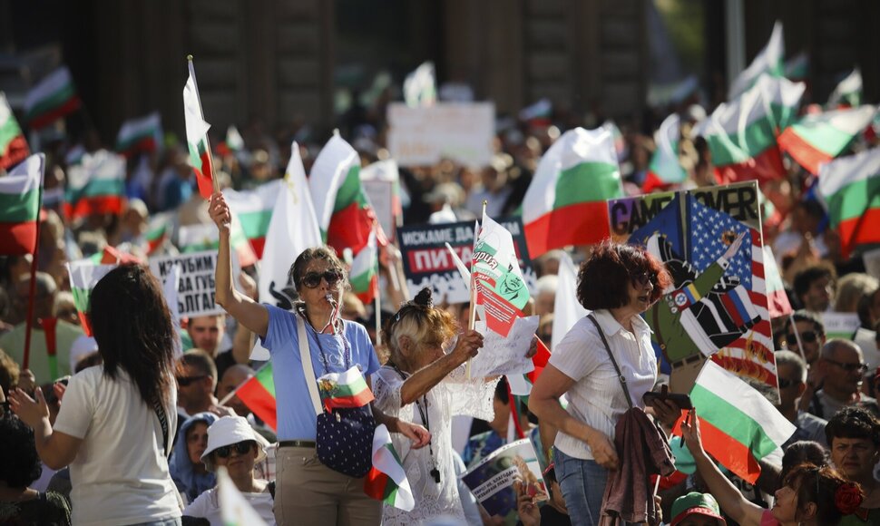 Protestai Bulgarijoje / Valentina Petrova / AP
