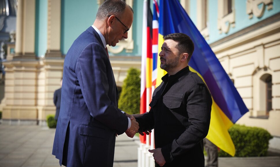 F. Merzas su V. Zelenskiu / Presidential Office of Ukraine / picture alliance / SvenSimon-ThePresidentialOfficeU