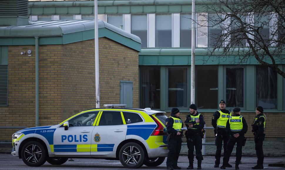 Prie „Campus Risbergska“ / JONATHAN NACKSTRAND / AFP