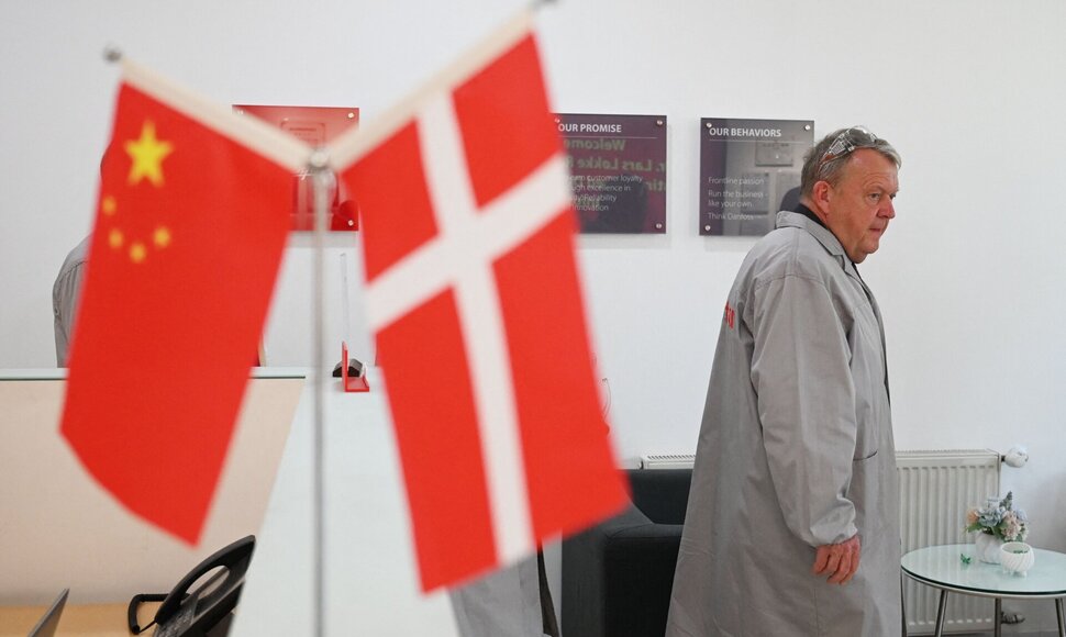 Larsas Lokke Rasmussenas Kinijoje / GREG BAKER / AFP