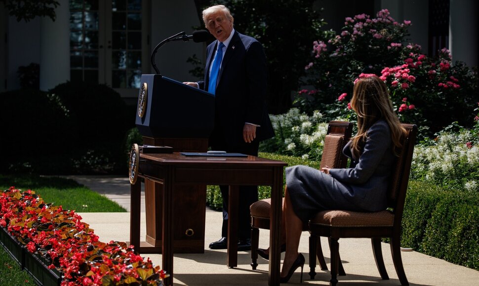 Donaldas Trumpas / Samuel Corum - Pool via CNP / picture alliance / Consolidated News Photos